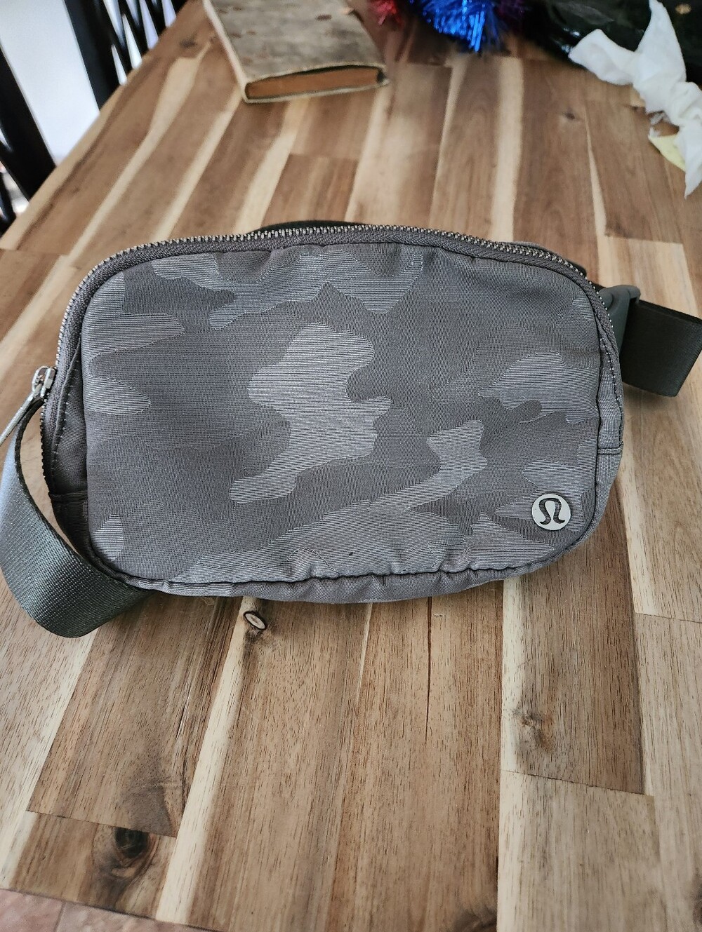lululemon athletica Gray Camo Belt Bag/Crossbody